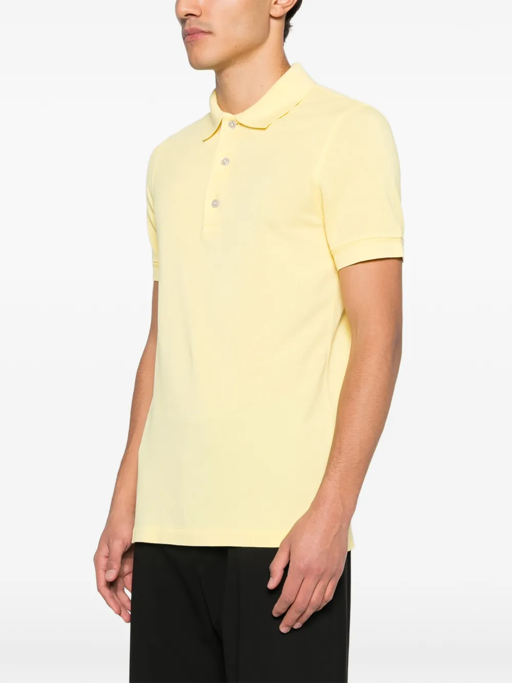  Tom Ford Buttoned Polo Shirt - Yellow 