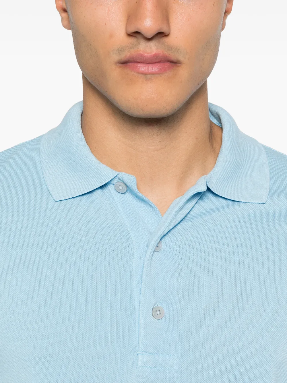TOM FORD Poloshirt met knopen Blauw