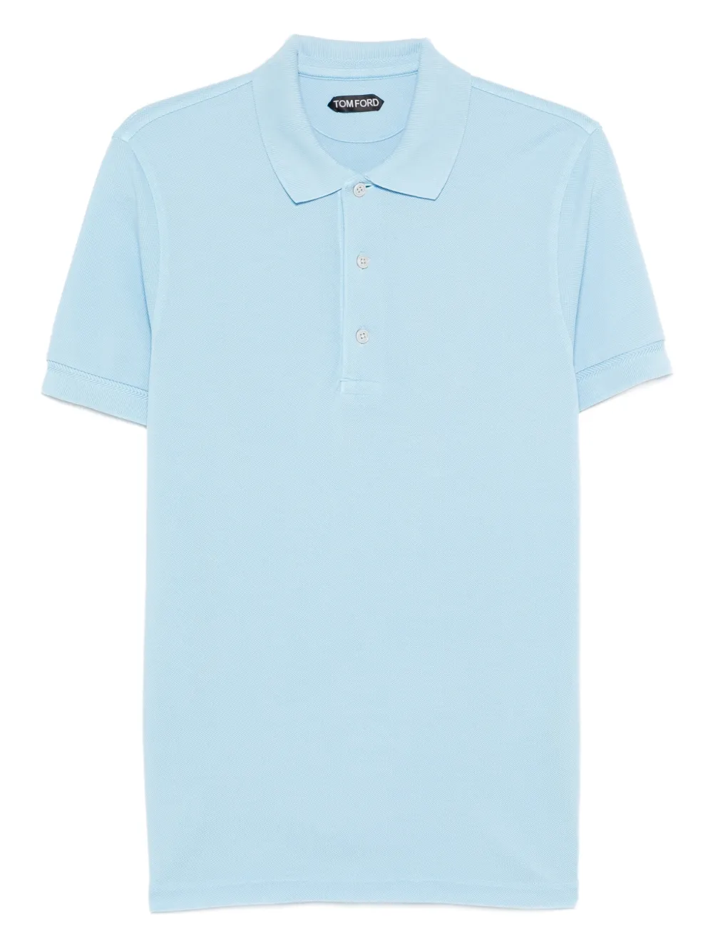 TOM FORD buttoned polo shirt - Blu