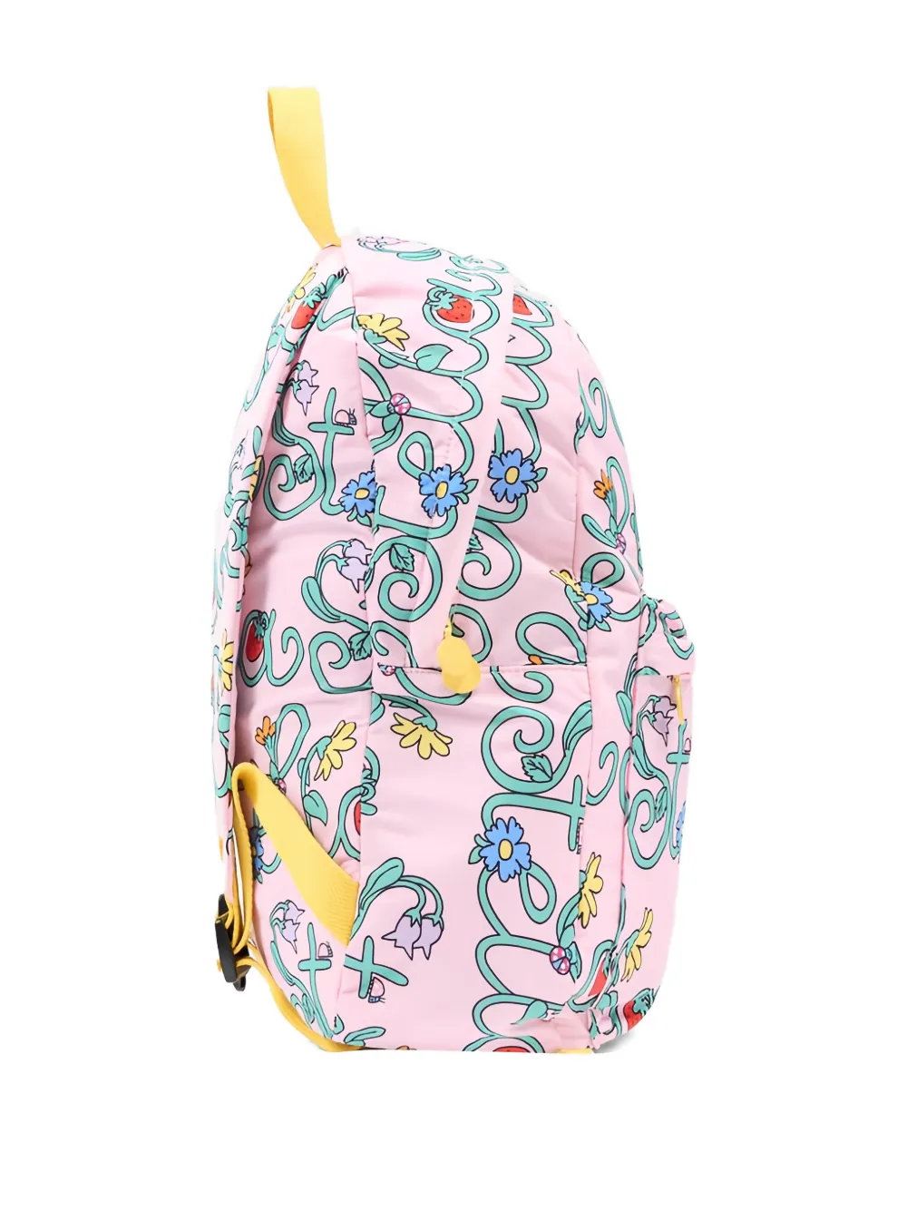 Stella Mccartney Floral Print Backpack In Pink