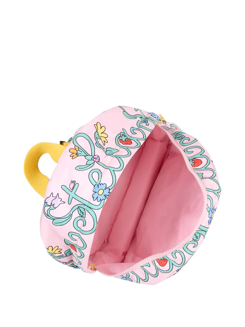 Stella Mccartney Floral Print Backpack In Pink