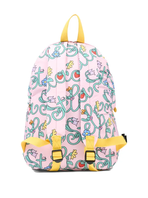 Stella McCartney Kids floral-print Backpack | Pink | FARFETCH
