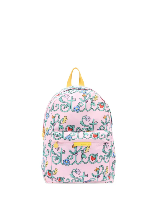 Stella McCartney kidsリュック Stella McCartney Kids floral-print Backpack | Pink | FARFETCH