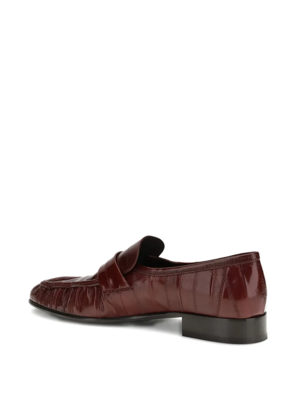 The Row Soft penny leren loafers Bruin