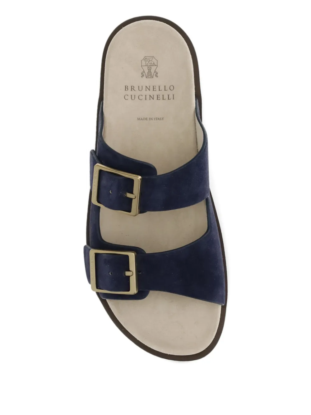 Brunello Cucinelli Sandalen met gesp en bandje Blauw