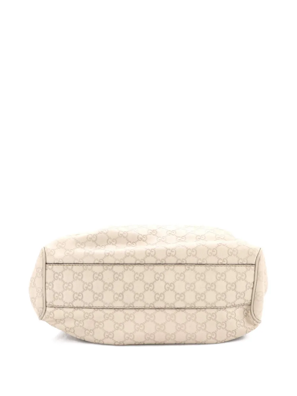 GUCCI Pre-owned Sukey Ssima Leather Medium Tote Bag In Neutral