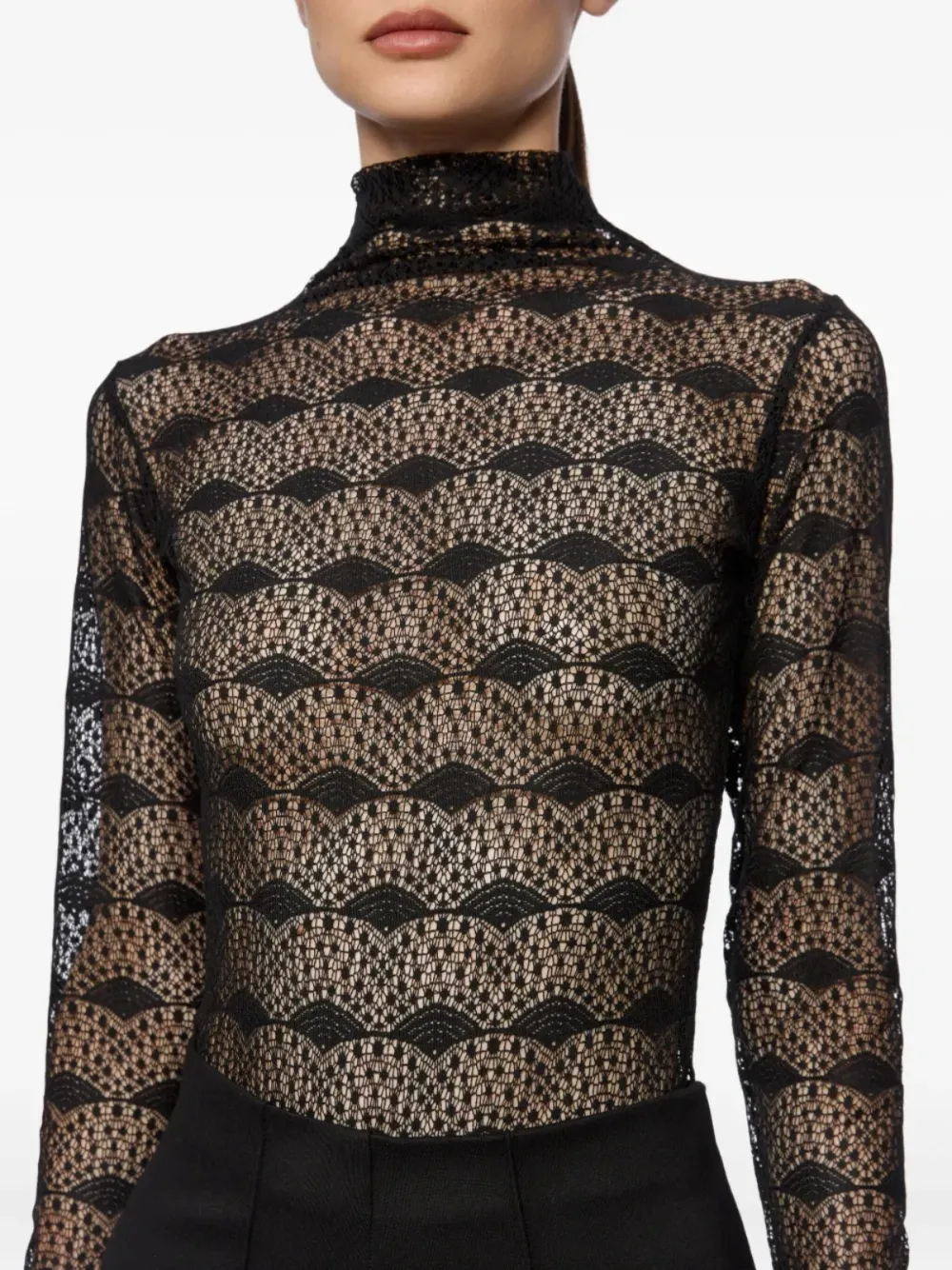High-Neck Bodysuit