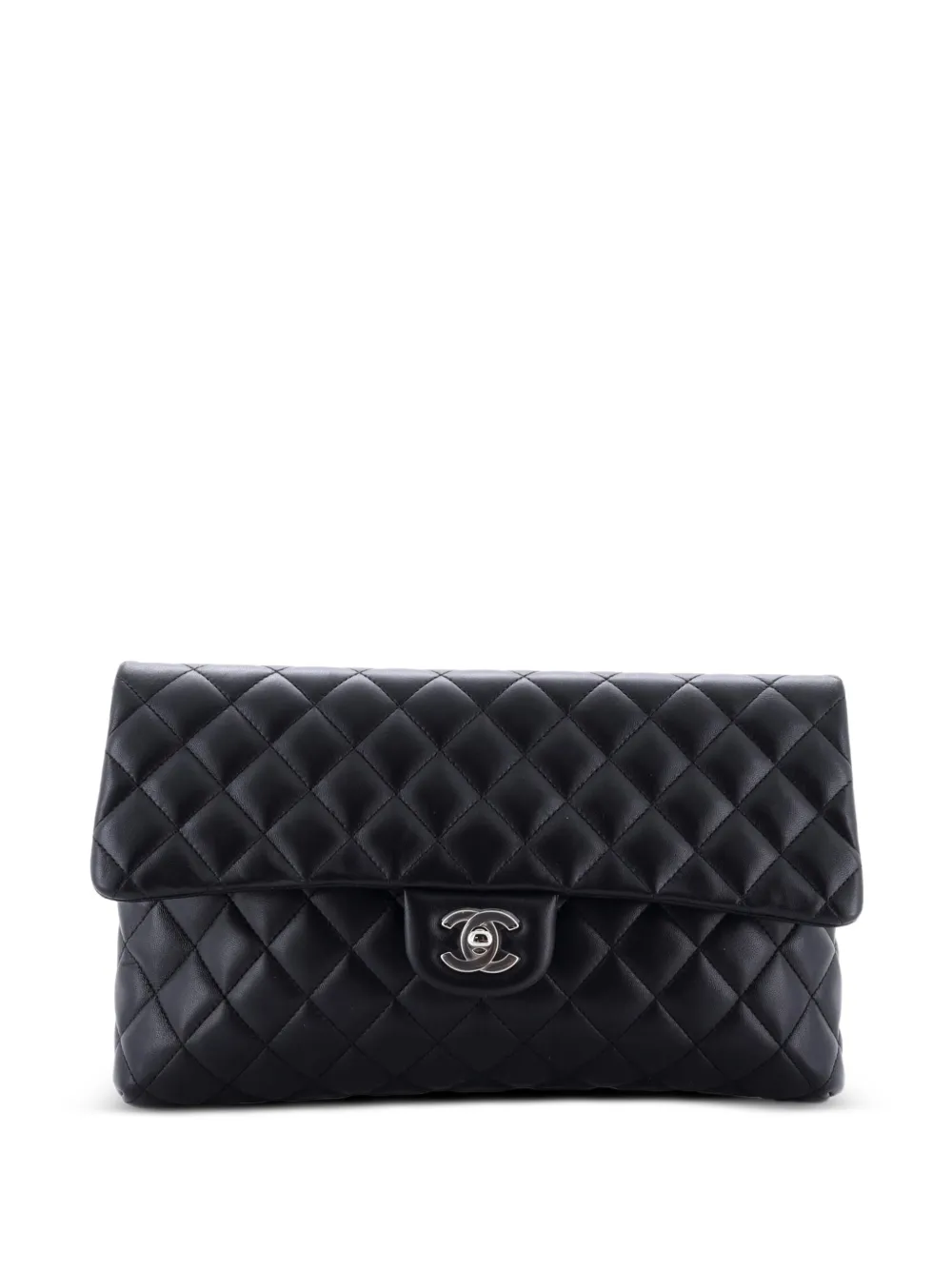 CHANEL Pre-Owned Classic Flap Quilted Lambskin clutch bag - Nero