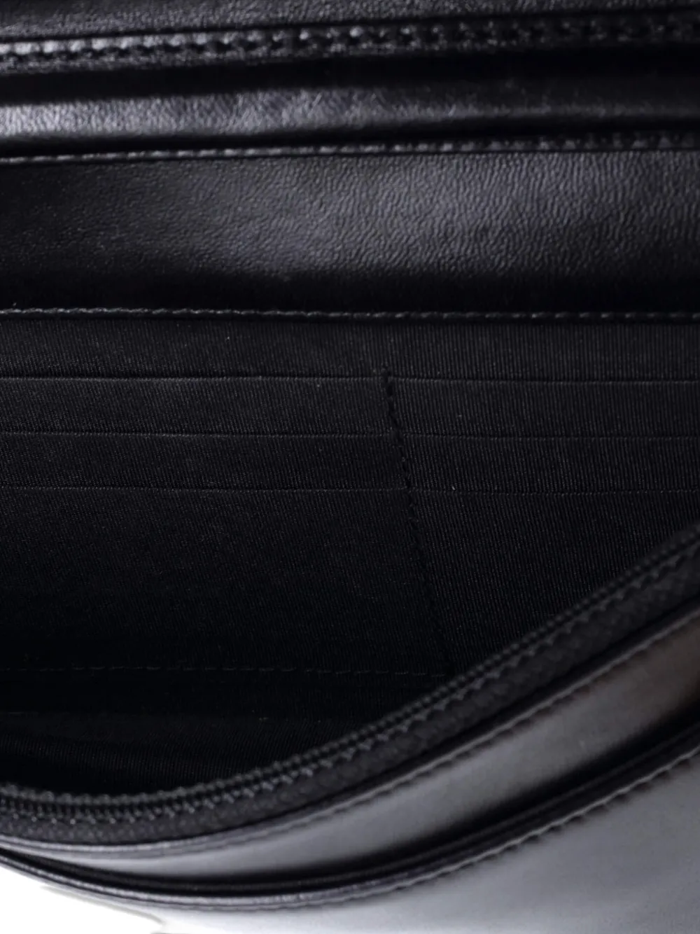 CHANEL Pre-owned Coco Pleats Boy Wallet On Chain Pleated Crumpled Calfskin Clutch Bag In Black