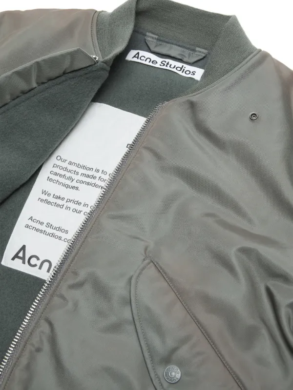 Acne Studios ボンバージャケット | グレー | FARFETCH JP
