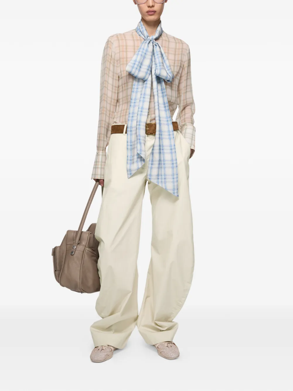  Acne Studios Wide-leg Trousers - Neutrals 