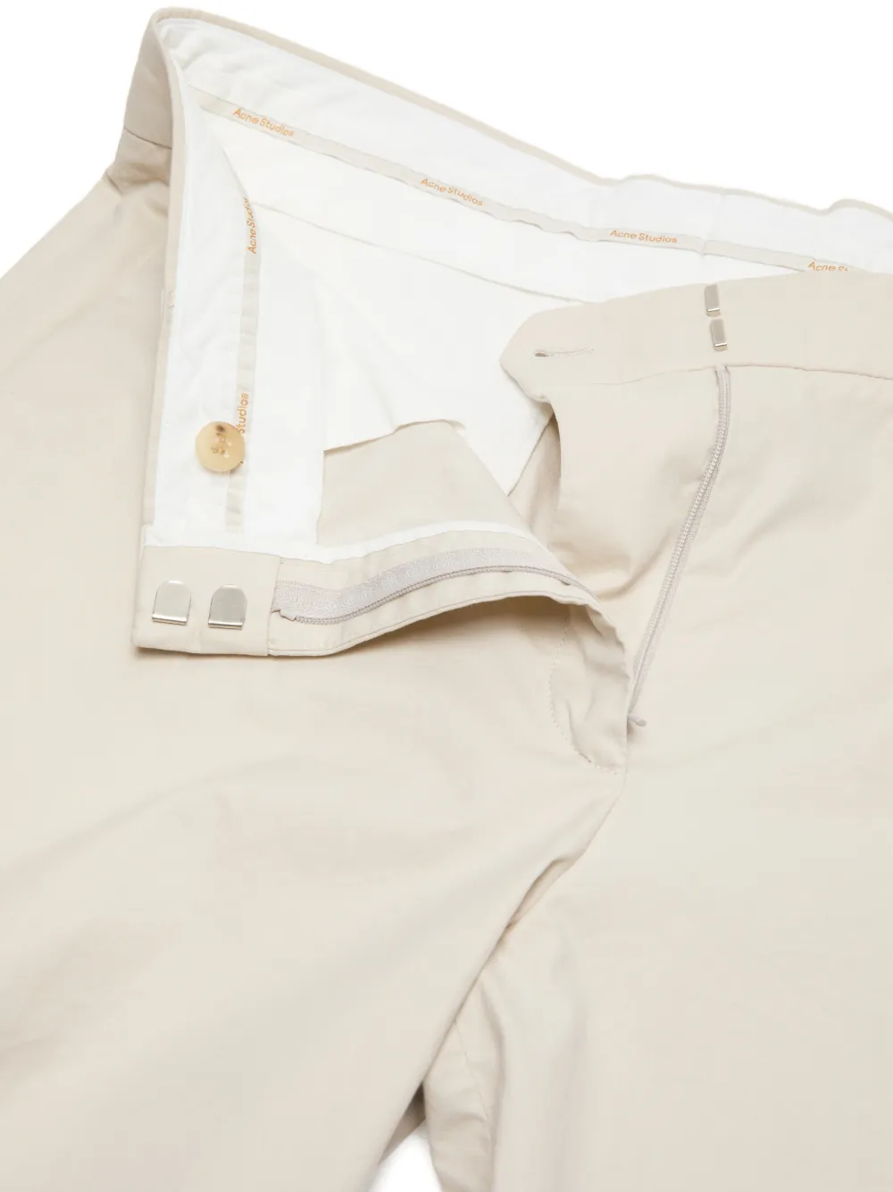 Acne Studios Broek met wijde pijpen Beige