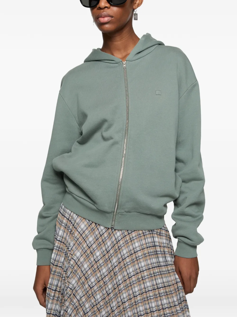 Acne Studios ジップ スウェットパーカー | グリーン | FARFETCH JP