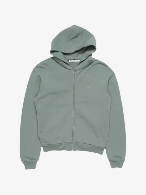 Acne Studios Face logo zip-up hoodie