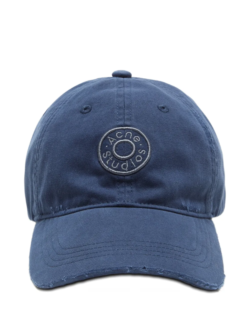 Acne Studios Logo-embroidered Cap In Blue