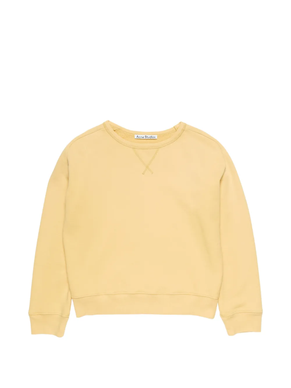 Acne Studios back-logo crew-neck sweatshirt - Giallo