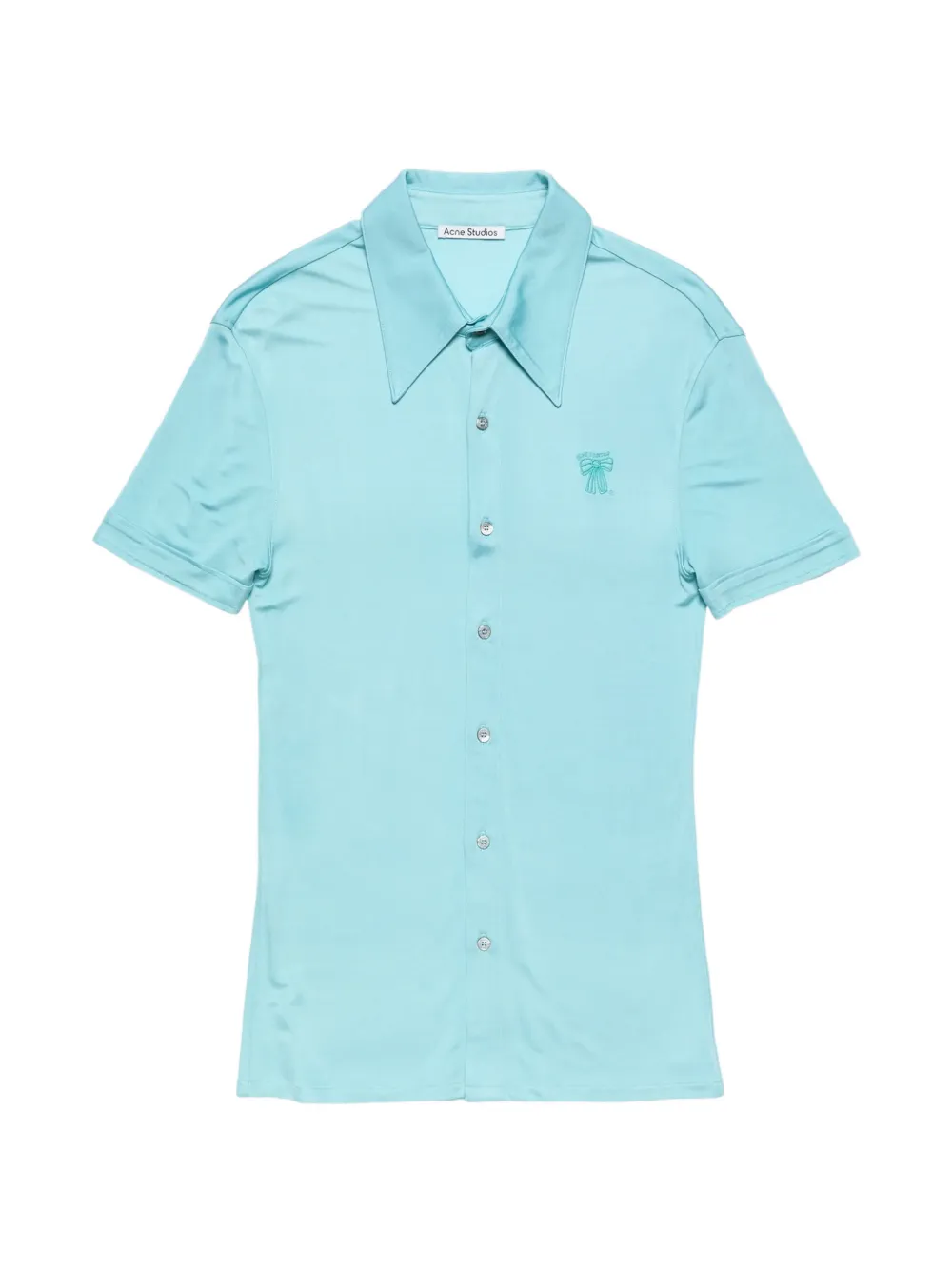 Acne Studios embroidered shirt - Blu