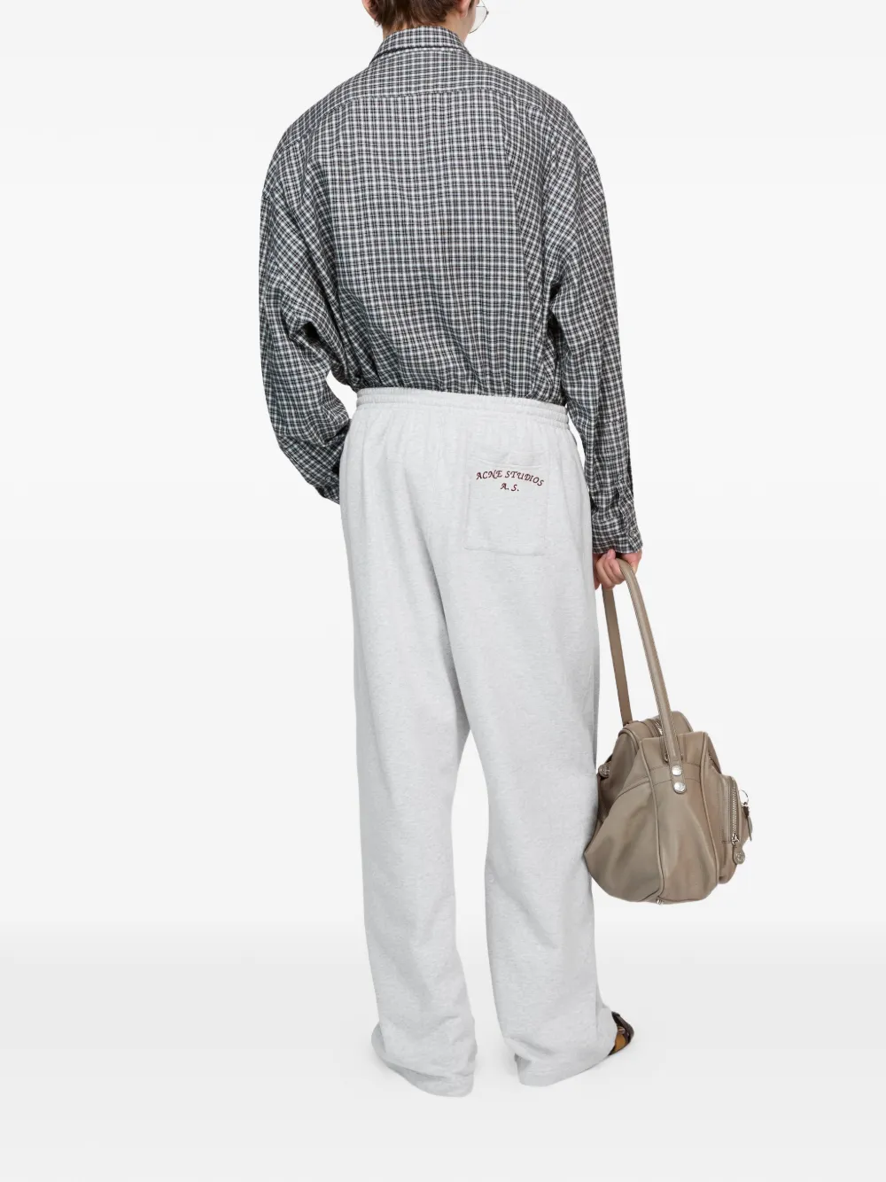 Acne Studios Geruit overhemd Grijs