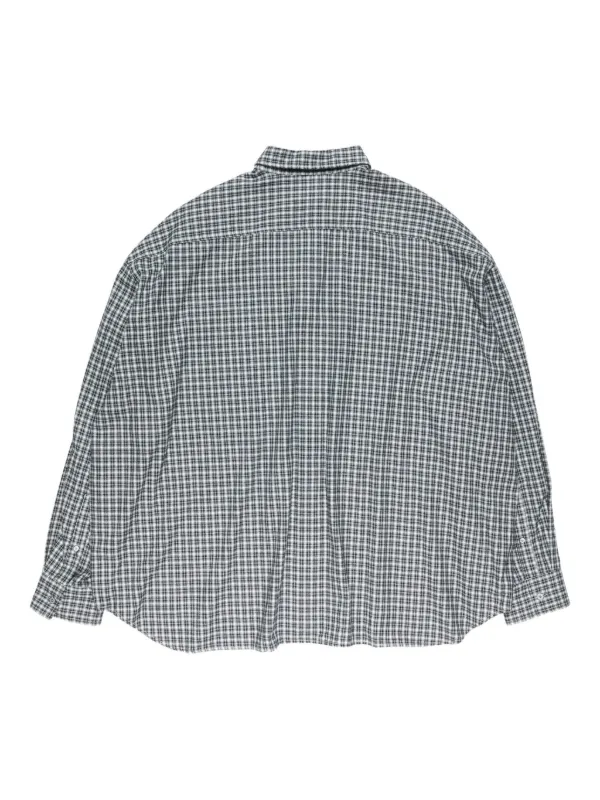 Acne Studios チェック シャツ | グレー | FARFETCH JP