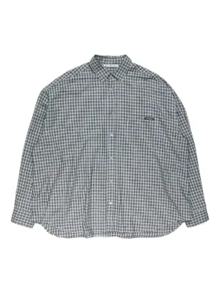 Acne Studios チェック シャツ | グレー | FARFETCH JP