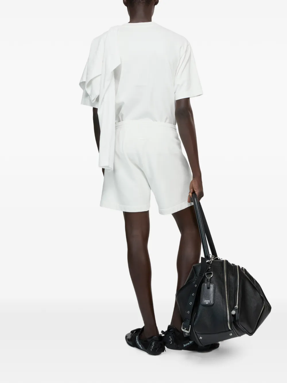 Acne Studios Shorts met logopatch Wit