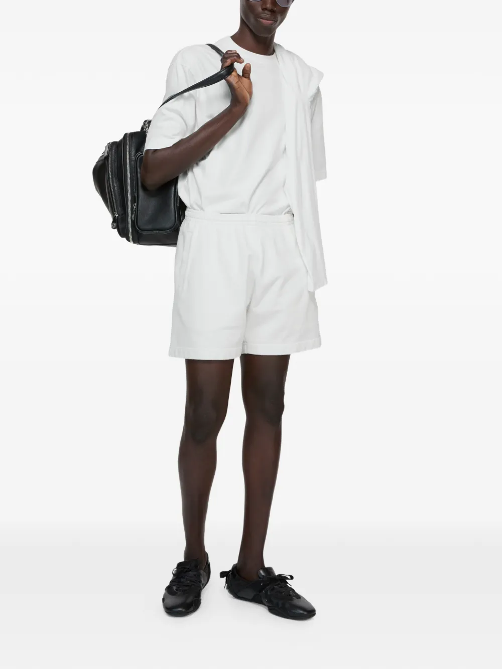 Acne Studios Shorts met logopatch Wit