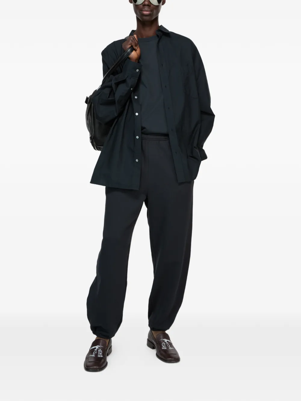 Acne Studios chest-pocket long-sleeve shirt - Zwart