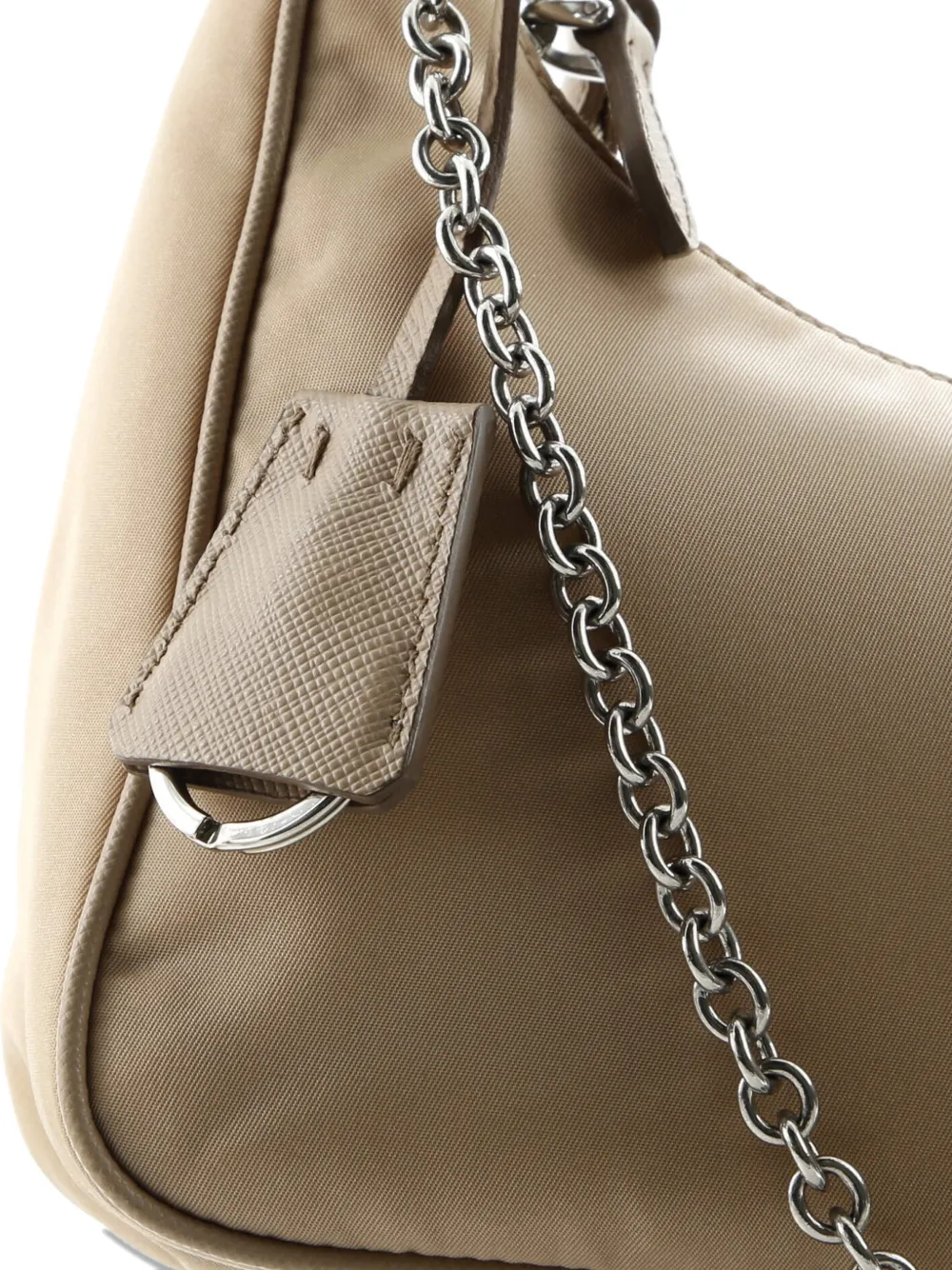 PRADA Pre-owned Re-edition 2005 Shoulder Bag Tessuto Small Crossbody Bag In Neutral