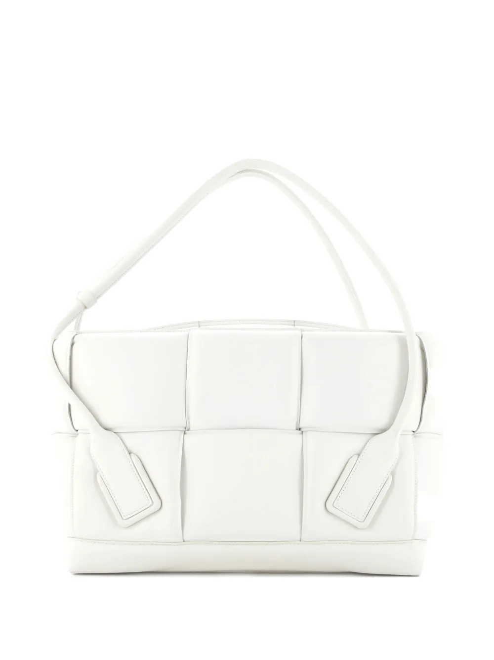 Bottega Veneta Pre-Owned Arco Bag Padded Maxi Intrecciato Leather Large tote bag - Bianco