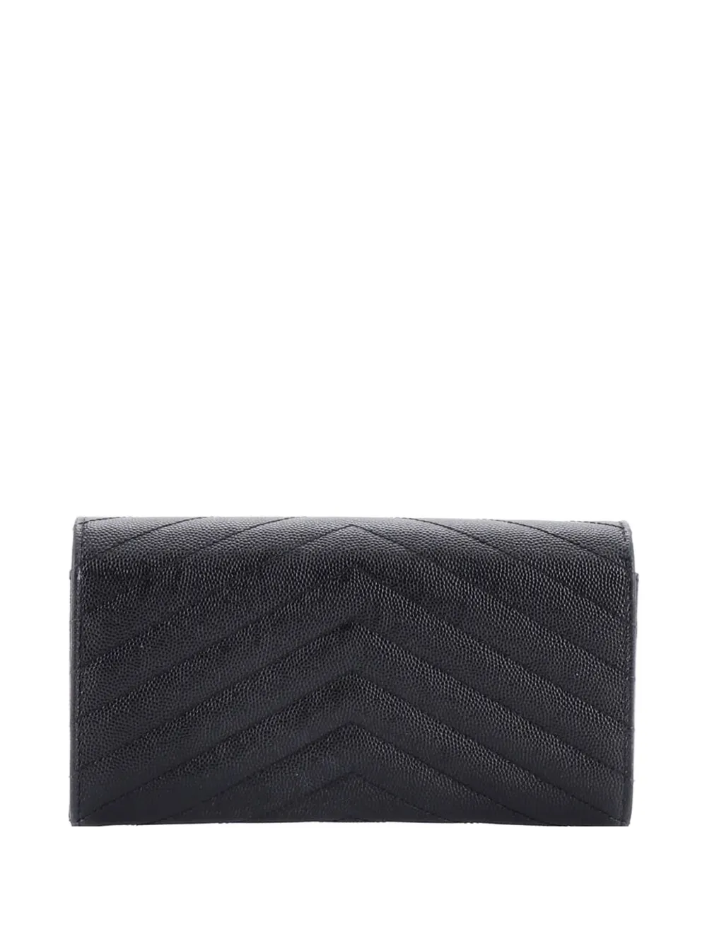 Saint Laurent Pre-Owned Classic Monogram Flap Wallet Matelasse Chevron Leather Large small wallets | Image 2