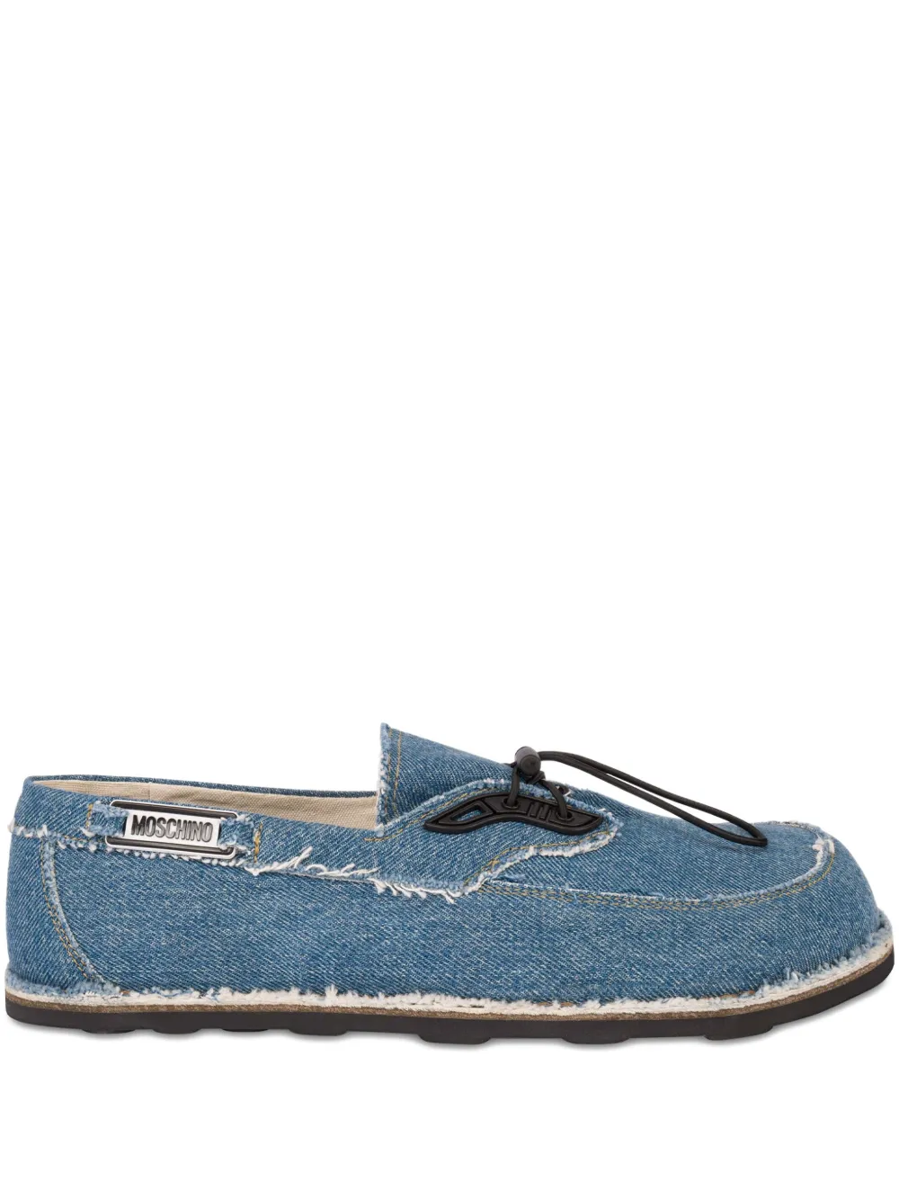 Moschino Mocassini con logo - Blu