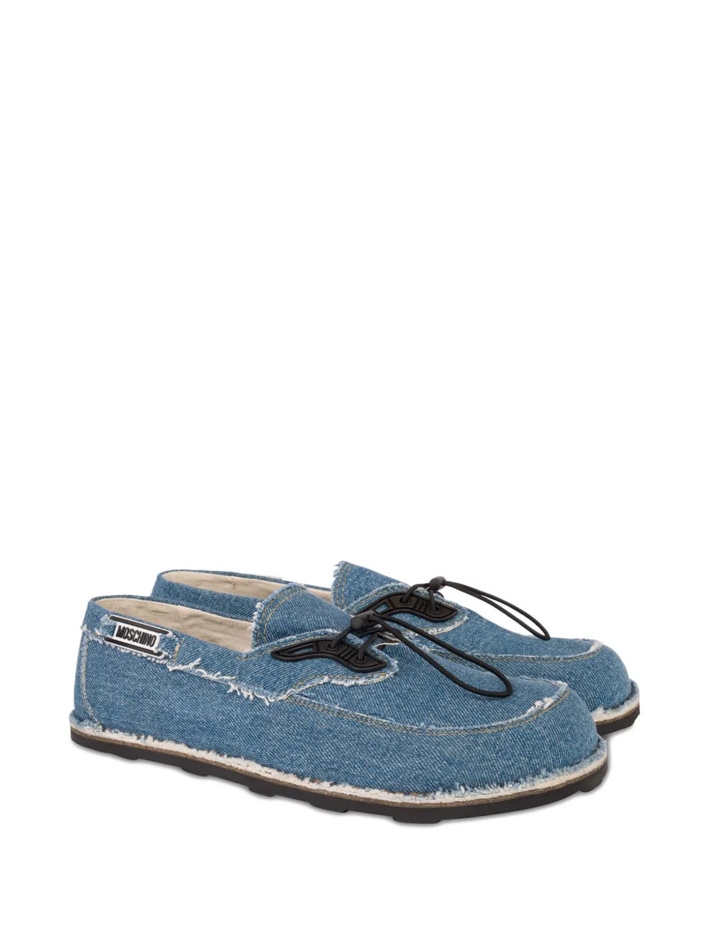 Moschino Loafers met logodetail Blauw