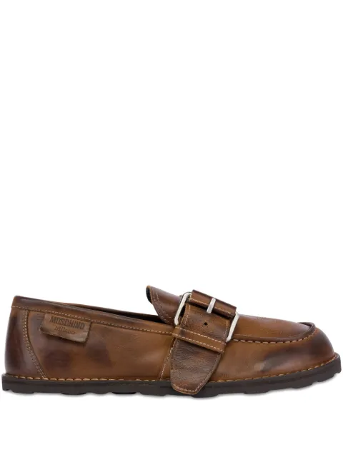 Moschino mocasines con detalle de hebilla