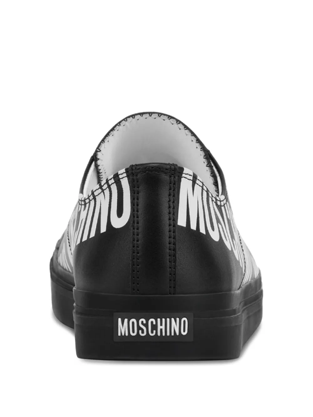Moschino Sneakers met logo Zwart