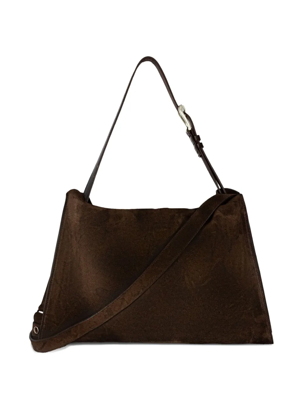 Orciani Trinity Peach logo-print medium shoulder bag - Bruin