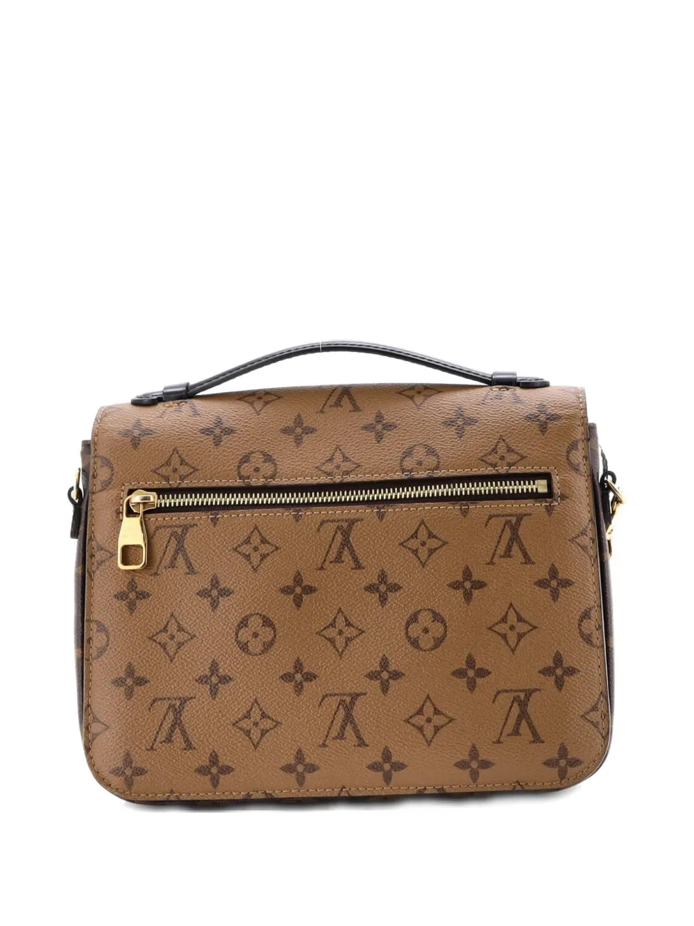 LOUIS VUITTON Pre-owned Pochette Metis Reverse Monogram Canvas Crossbody Bag In Brown