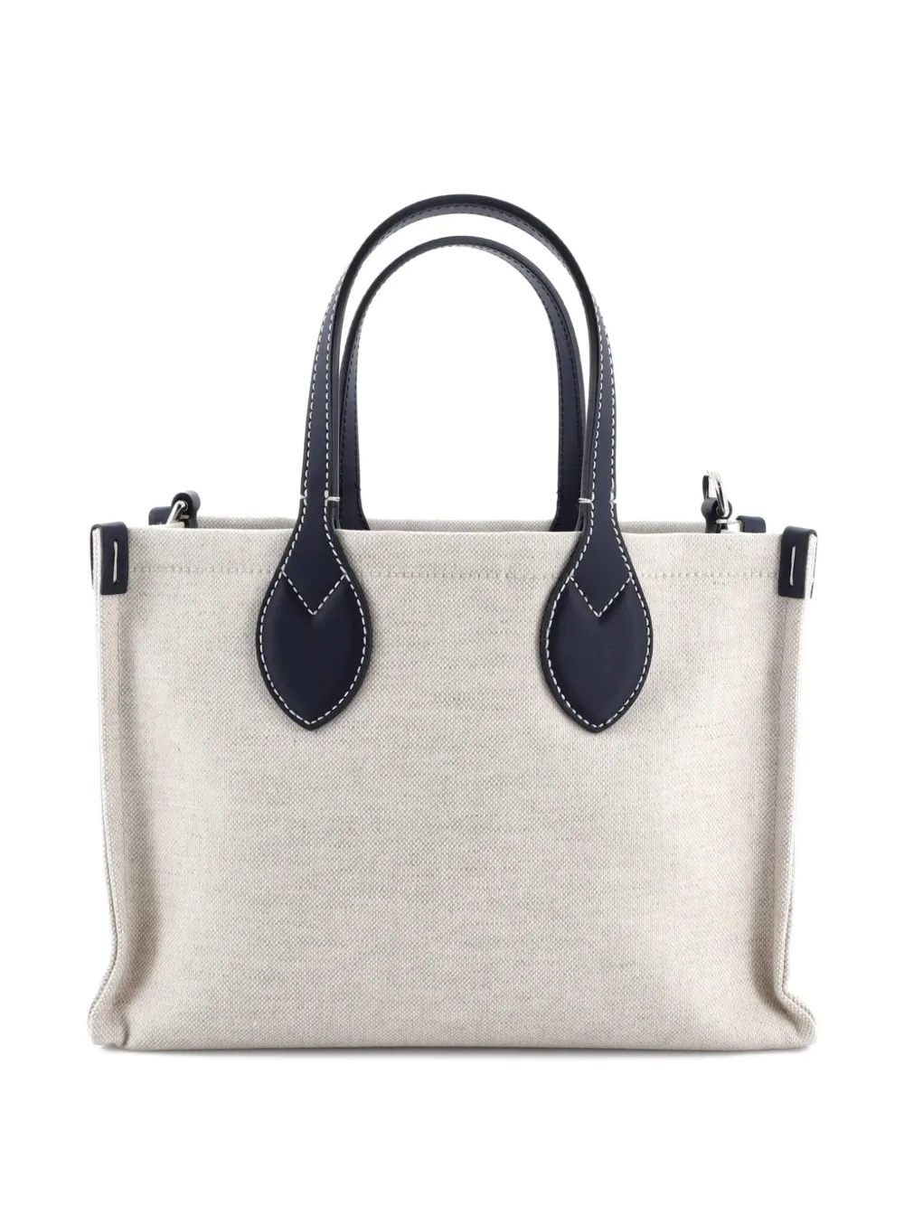 GUCCI Pre-owned Logo Shopper Tote Printed Canvas Small Shoulder Bag In Blue