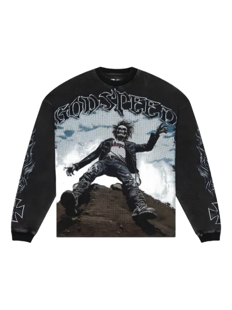 GODSPEED Rocker graphic long-sleeve sweatshirt