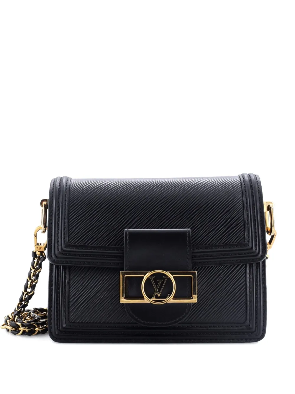 Click to view more detailed imagery on our partner's website Pre-owned Louis Vuitton Dauphine Epi Leather Mini Shoulder Bag In Black