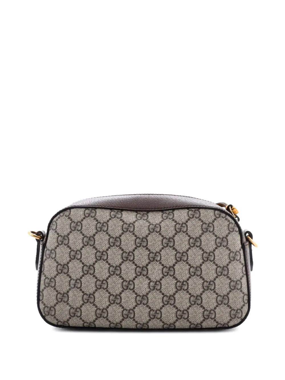 Pre-owned Gucci Neo Vintage Camera Messenger Bag Gg Coated Canvas Crossbody Bag In Brown