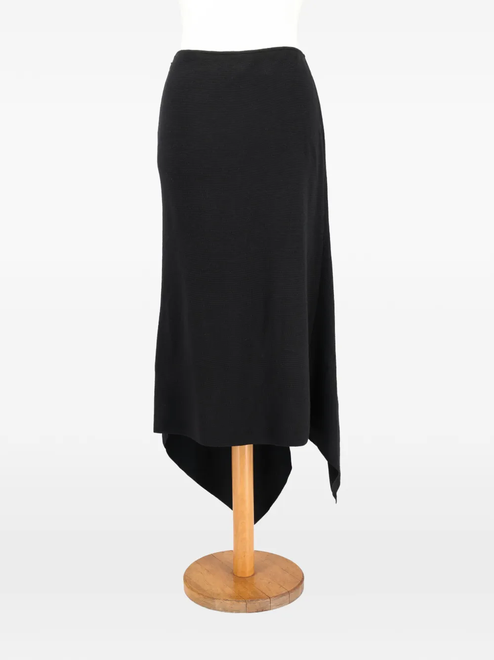 Mondrian asymmetrical-hem skirt - Zwart