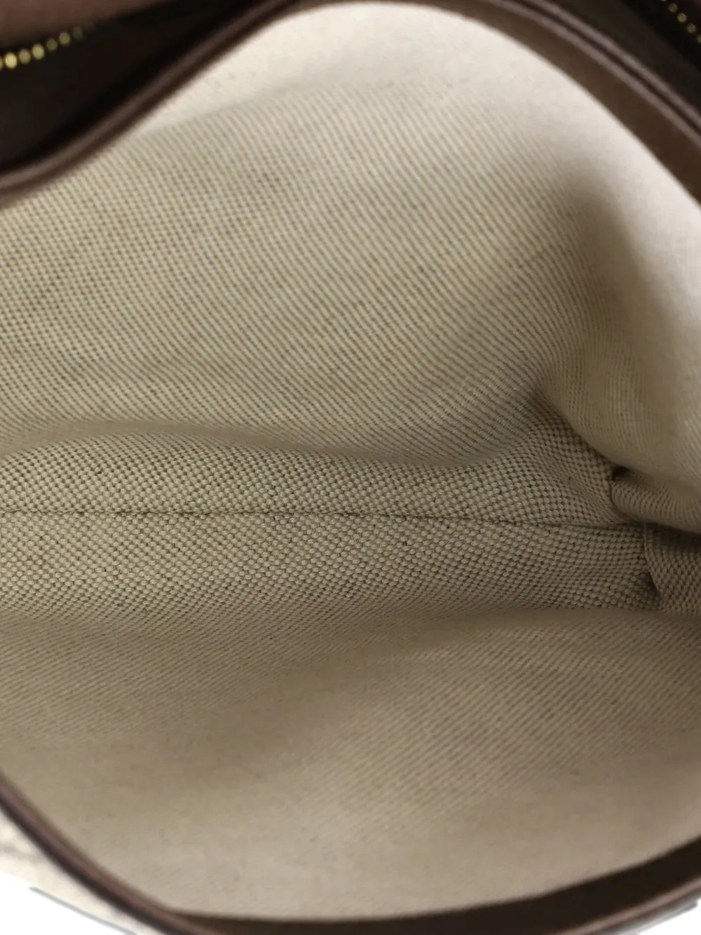 Pre-owned Gucci Blondie Nm Top Handle Bag Gg Coated Canvas Medium Satchel In Brown