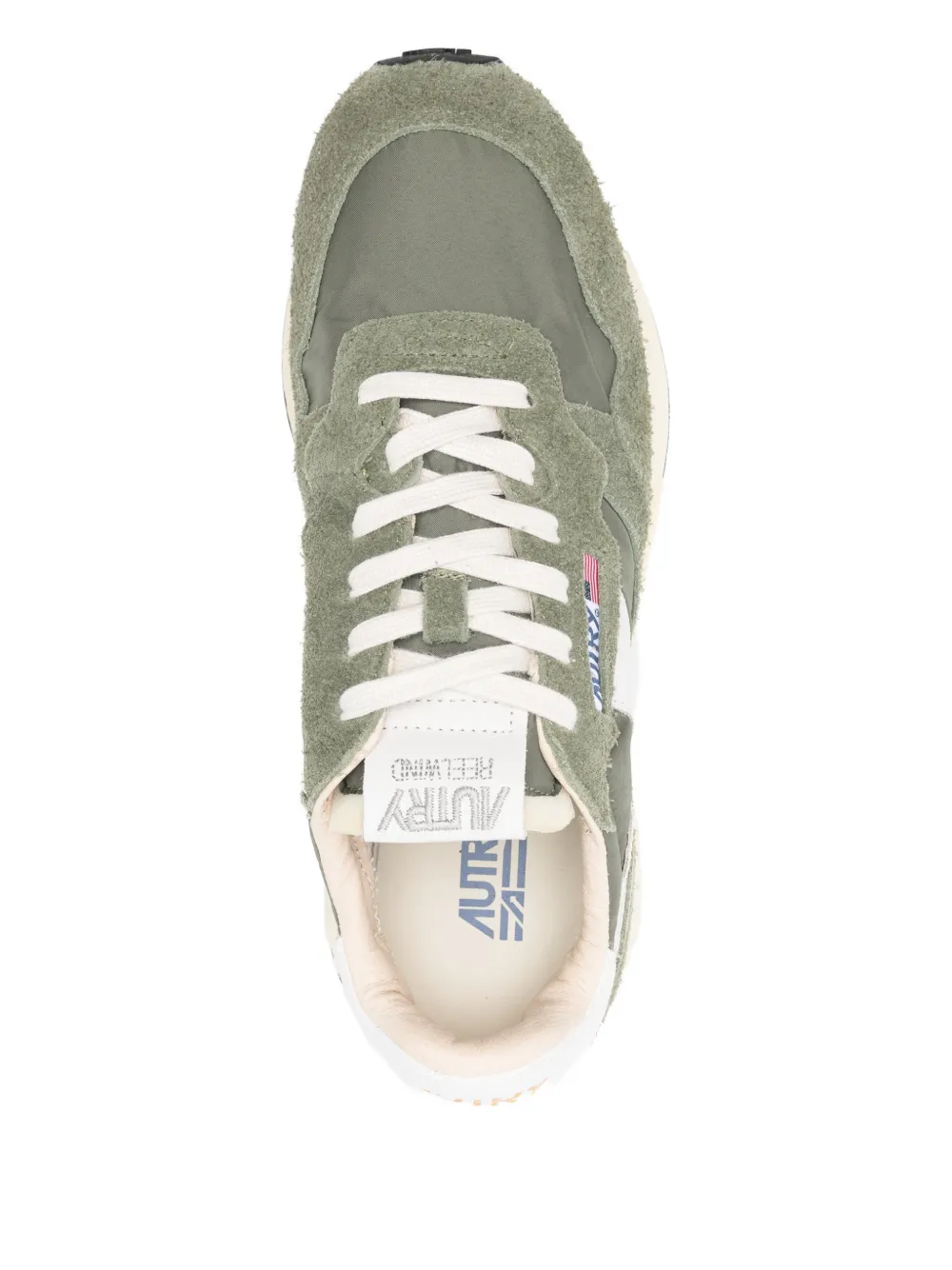 Autry Reelwind suede panelled sneakers Groen