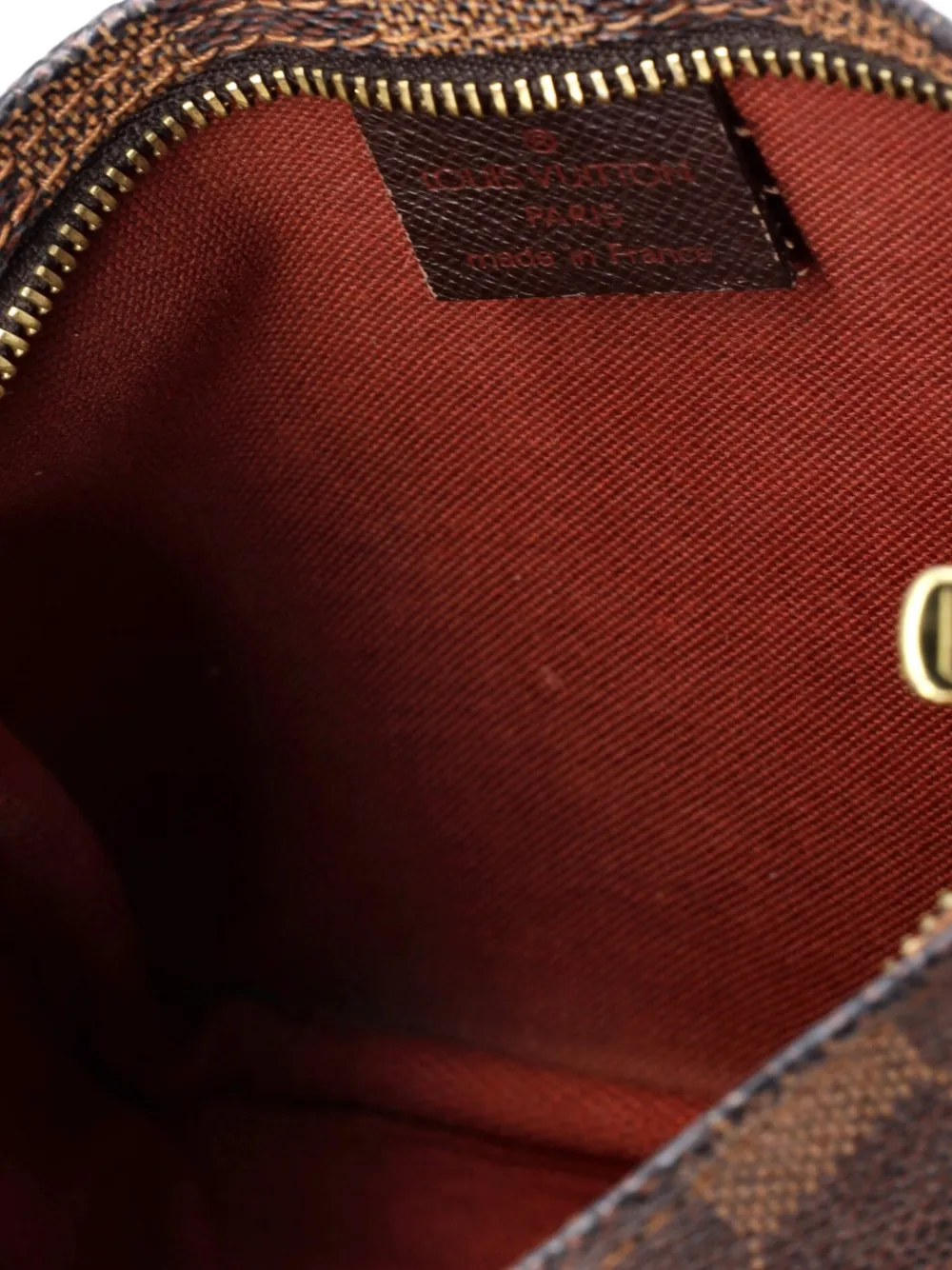 Pre-owned Louis Vuitton Trousse Make Up Bag Damier Pouch In Brown