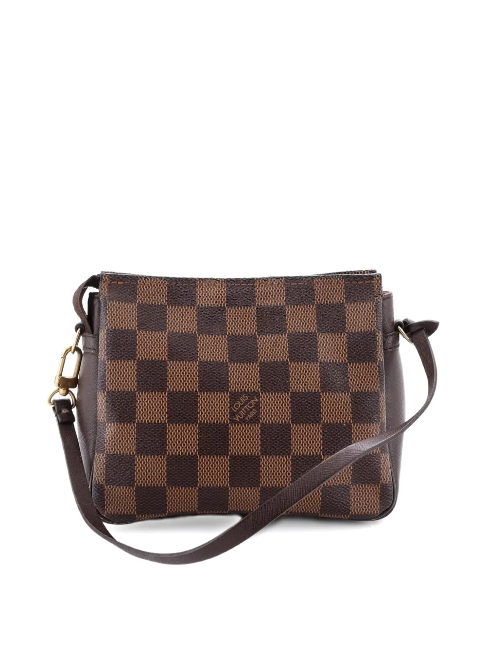 Pre-owned Louis Vuitton Trousse Make Up Bag Damier Pouch In Brown