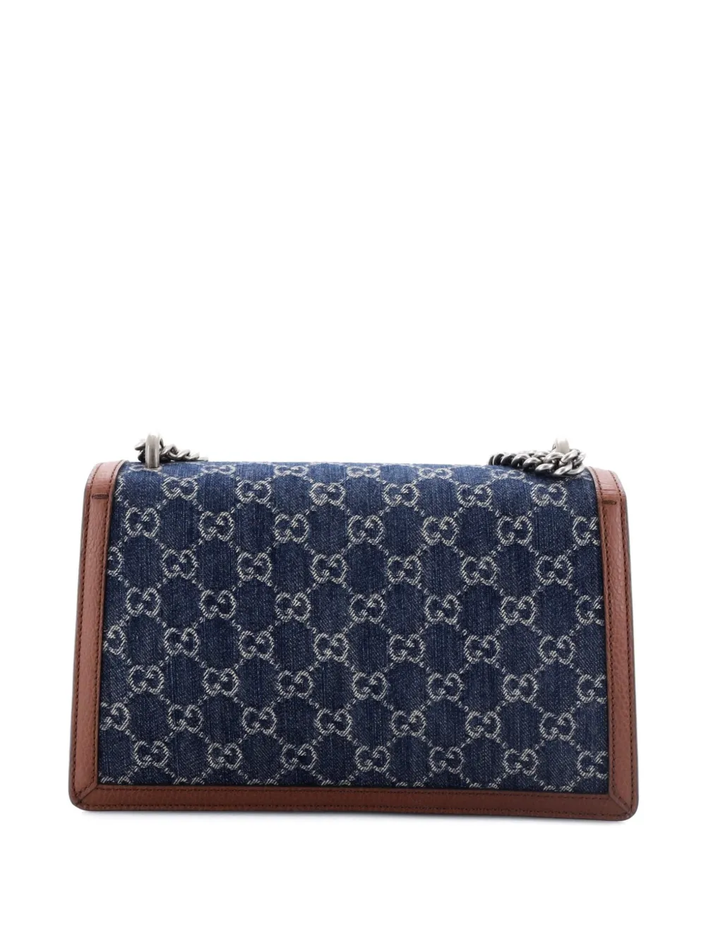 Pre-owned Gucci Dionysus Bag Gg Denim Small Shoulder Bag In Blue