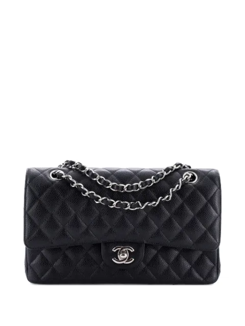 CHANEL Pre-Owned Classic Double Flap Bag Quilted Caviar Medium shoulder bag