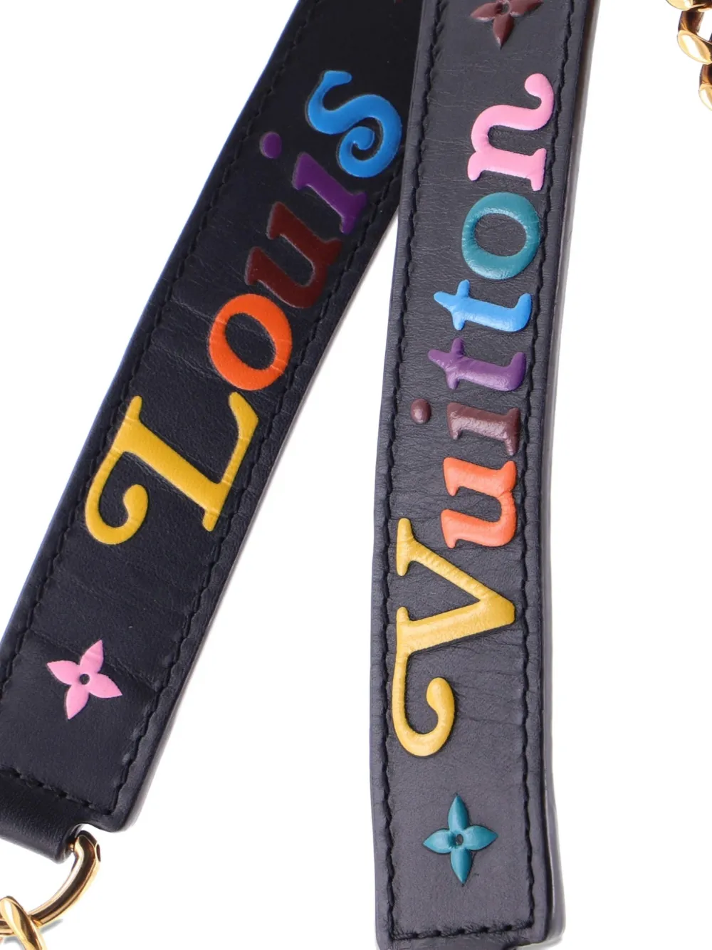 LOUIS VUITTON Pre-owned New Wave Chain Tote Quilted Leather Shoulder Bag In Black