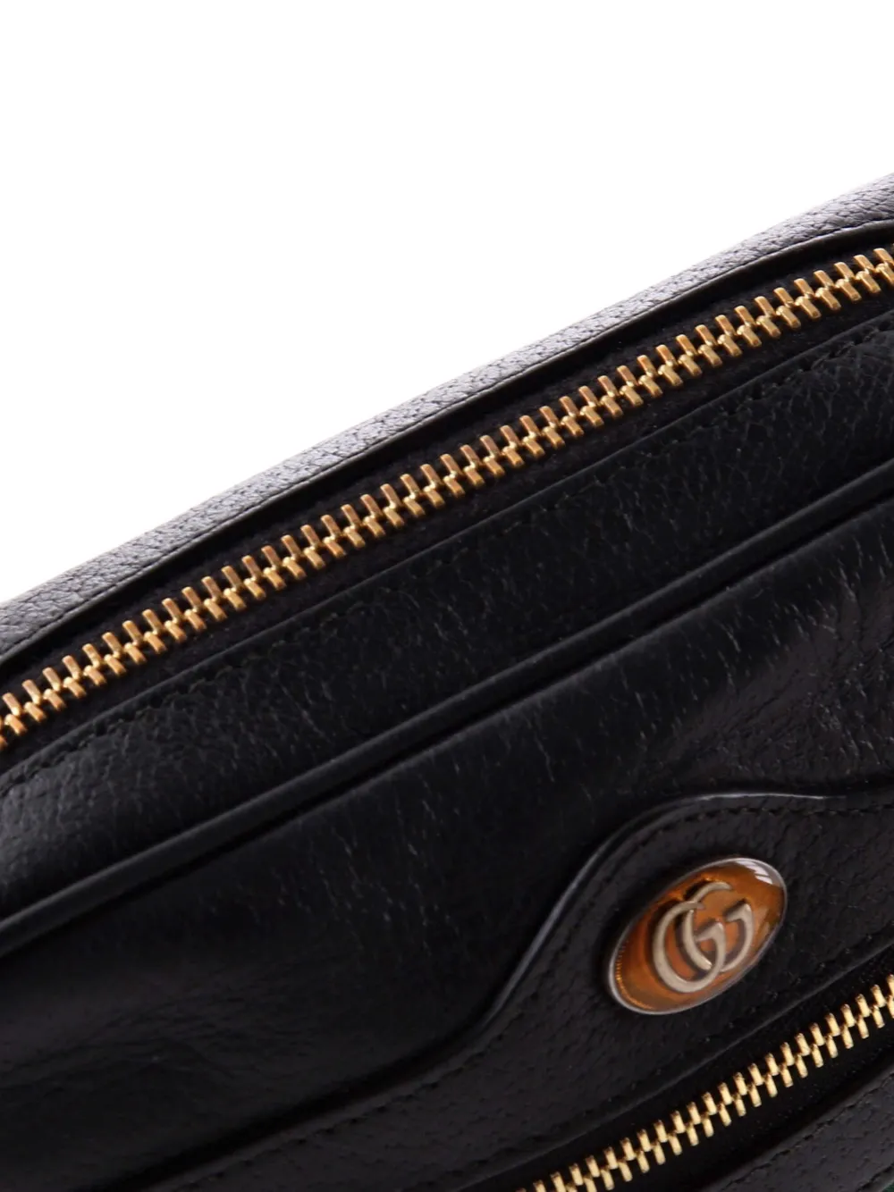 GUCCI Pre-owned Ophidia Shoulder Bag Leather Mini Crossbody Bag In Black