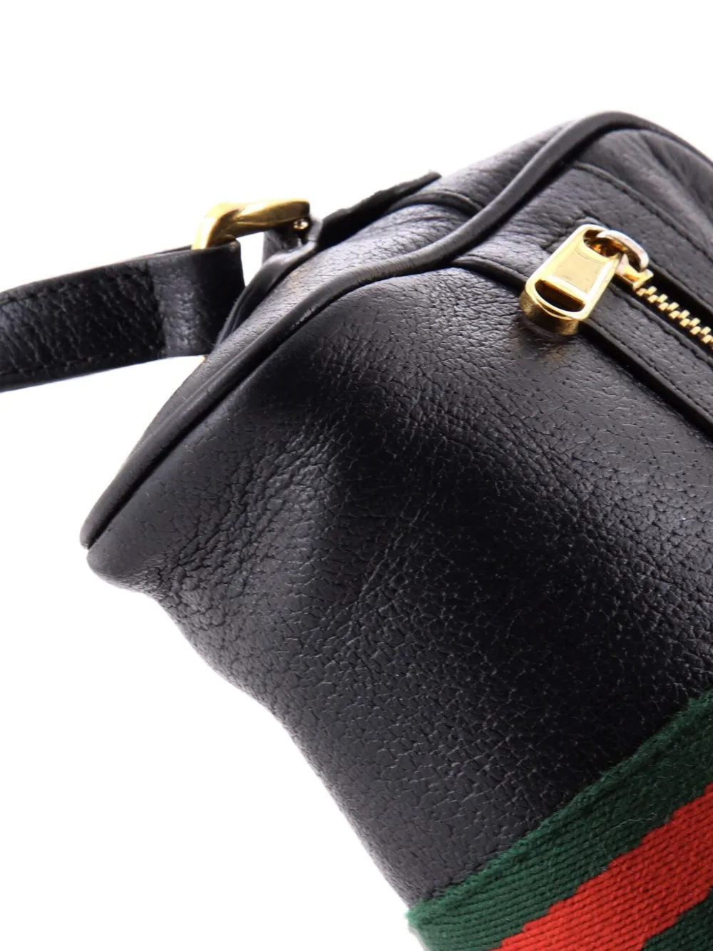 GUCCI Pre-owned Ophidia Shoulder Bag Leather Mini Crossbody Bag In Black